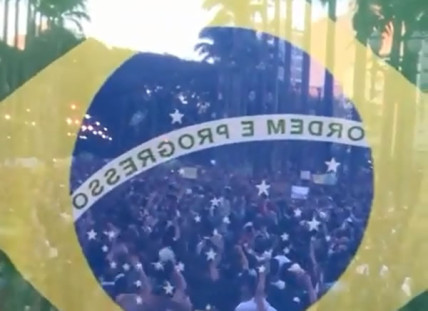 Protesters on the streets in Brazil