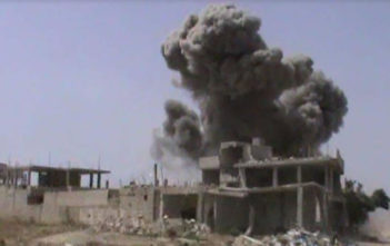 Explosion in Quasair, Syria