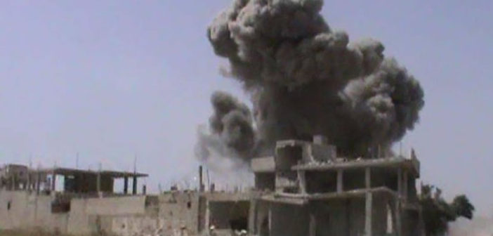 Explosion in Quasair, Syria