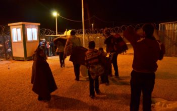 Syrian refugees enter Za'atari camp in northern Jordan