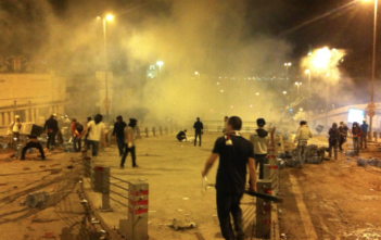 Protesters on the streets of Istanbul