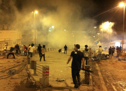 Protesters on the streets of Istanbul