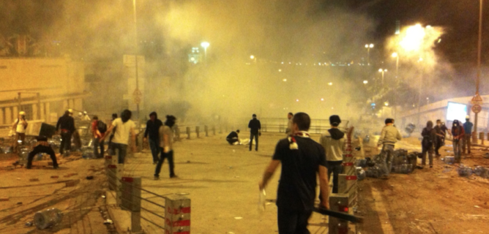 Protesters on the streets of Istanbul