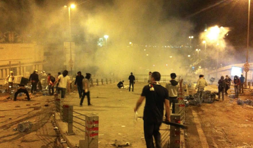 Protesters on the streets of Istanbul