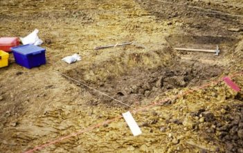 Archaeology dig site