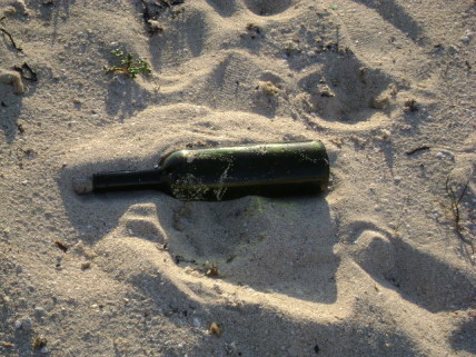 A message in a bottle