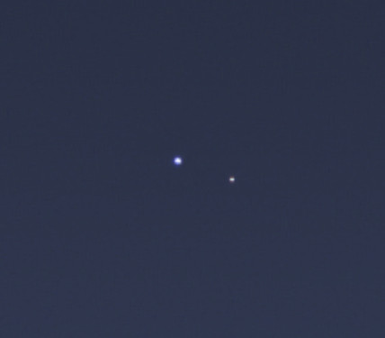 Earth and moon photograph by cassini spacecraft near Saturn