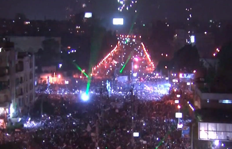 Celebrations in Egypt following the ousting of president Morsi