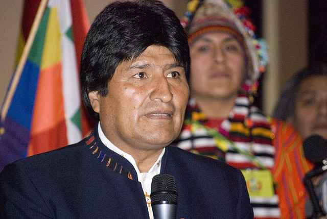 Bolivian President Evo Morales