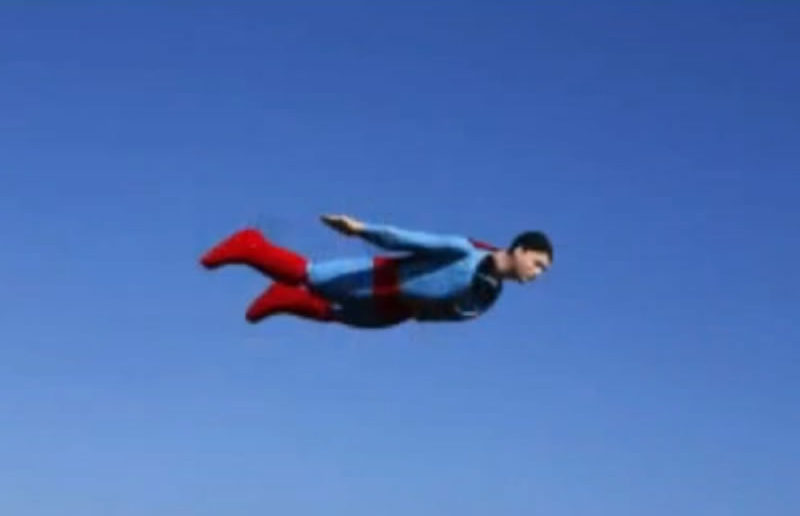 Superman flying robot