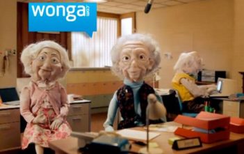 Still from a Wonga.com television advert