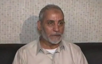Mohammed Badie shortly after his arrest