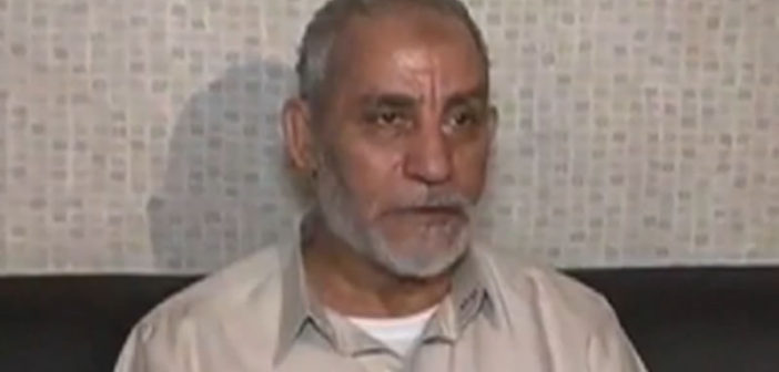 Mohammed Badie shortly after his arrest