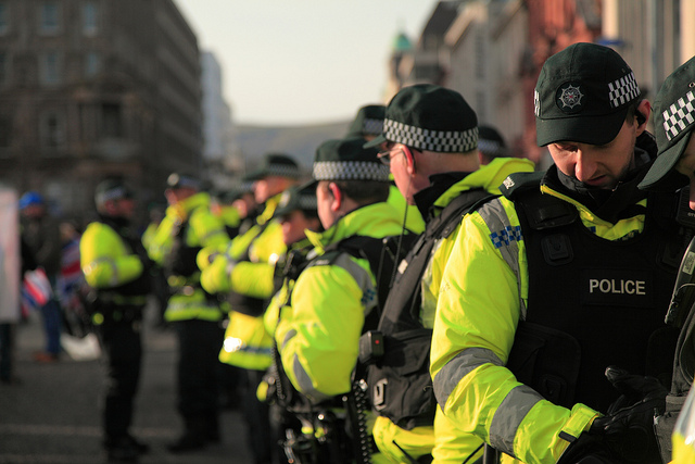 Police in Belfast, Northern Ireland