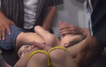 Children reportedly suffering from the effects of a chemical weapons attack in Ghouta, Syria