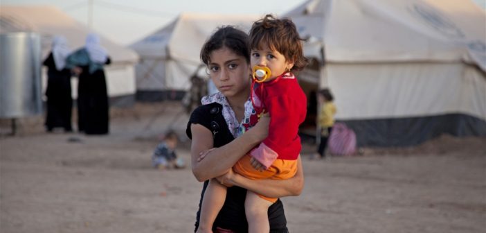 Syrian refugees at Domiz camp, Iraqi Kurdistan