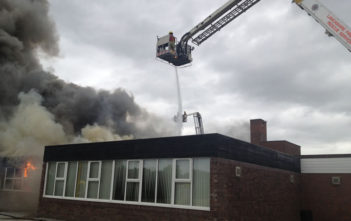 Fire at St Mary's Catholic Technology College in Leyland, Lancashire