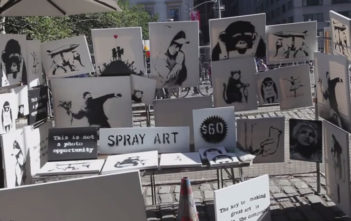 Banksy's Art Sale in New York's Central Park