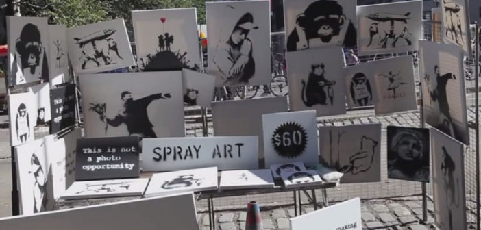 Banksy's Art Sale in New York's Central Park