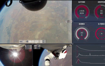 POV video of Felix Baumgartner's jump from space