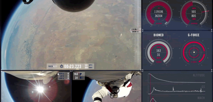 POV video of Felix Baumgartner's jump from space