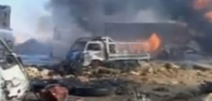 Aftermath of ISIS truck bomb in Hama
