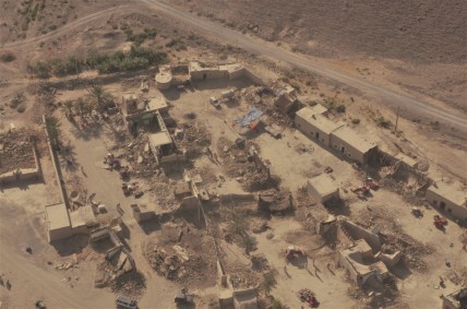Settlements destroyed by the magnitude 7.7 earthquake in September in Balochistan, Pakistan