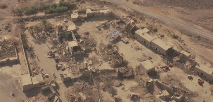 Settlements destroyed by the magnitude 7.7 earthquake in September in Balochistan, Pakistan