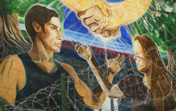 Peace mural in Belfast