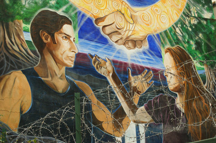 Peace mural in Belfast