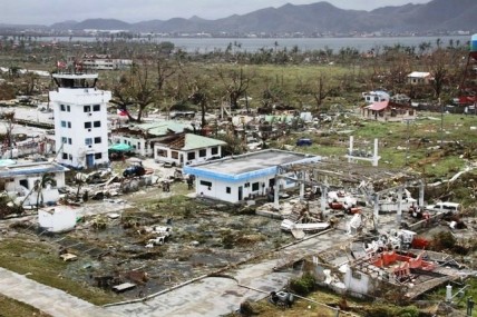 Tacloban City airport in the wake of Typhoon Haiyan