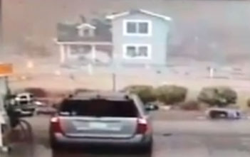 Tornado sweeps away house in Illinois.