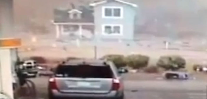 Tornado sweeps away house in Illinois.