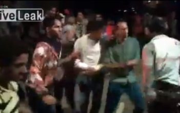 Boys dance to Gangnam style at the Yemeni wedding