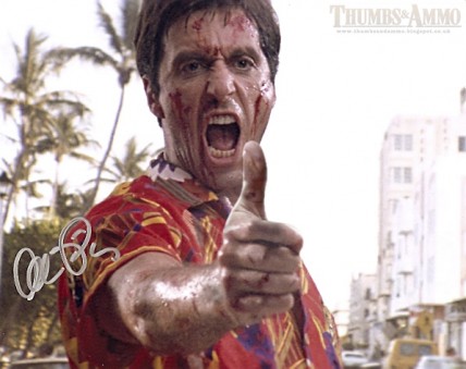 Al Pacino in Scarface (Thumbs and Ammo)