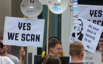 Digital privacy protesters in Berlin