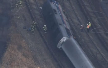 New York subway train crash