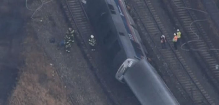 New York subway train crash
