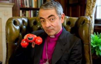 Rowan Atkinson plays the Archbishop of Canterbury in Comic Relief Sketch