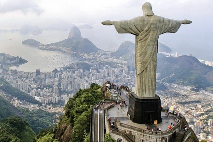 Christ the Redeemer overlooking  Rio, Brazil