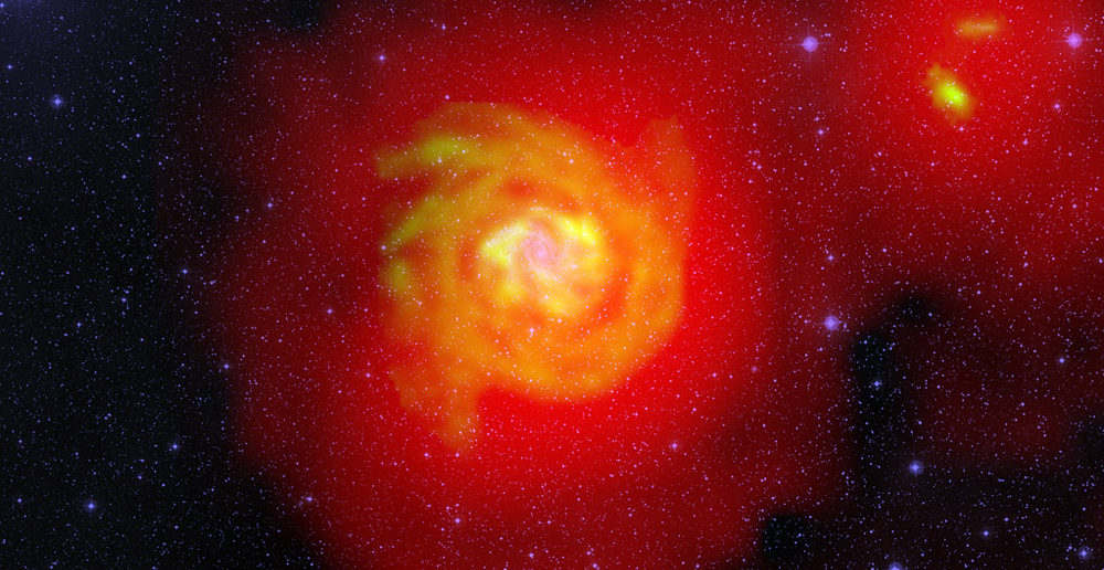 Cold flow of hydrogen through space
