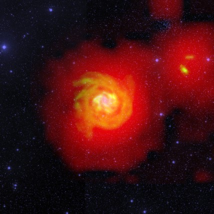 Cold flow of hydrogen through space