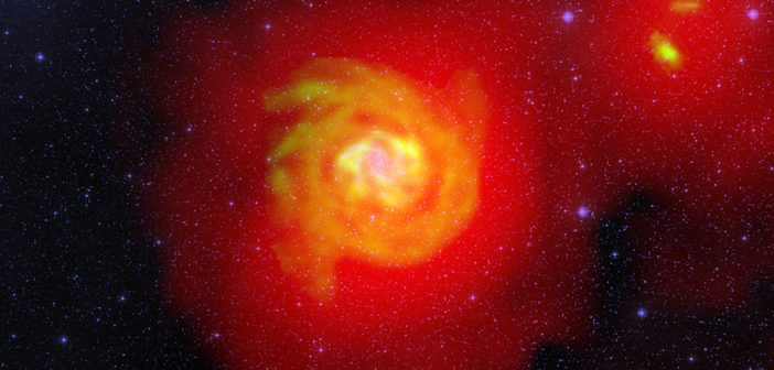 Cold flow of hydrogen through space