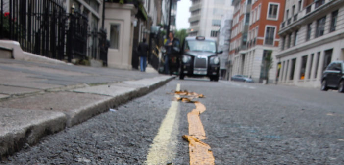 Double yellow lines