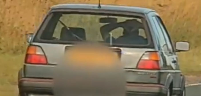 Man caught driving with no hands