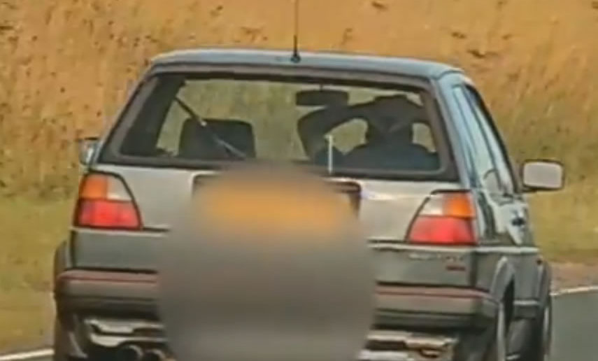 Man caught driving with no hands