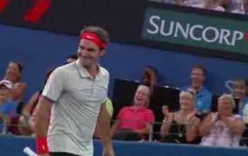 Roger Federer at Brisbane International