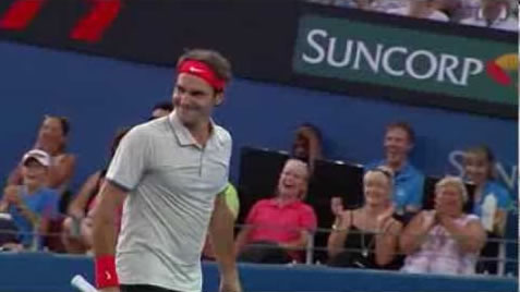 Roger Federer at Brisbane International