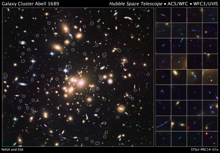 Hubble: Galaxy cluster Abell 1689