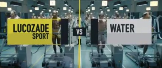 Lucozade Sport vs water